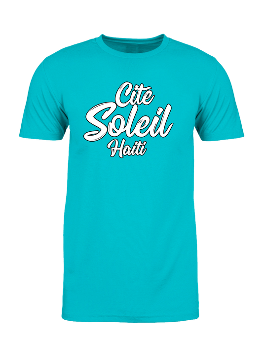 Cite Soleil, Haiti. Unisex Premier T-shirt with Lettering design!