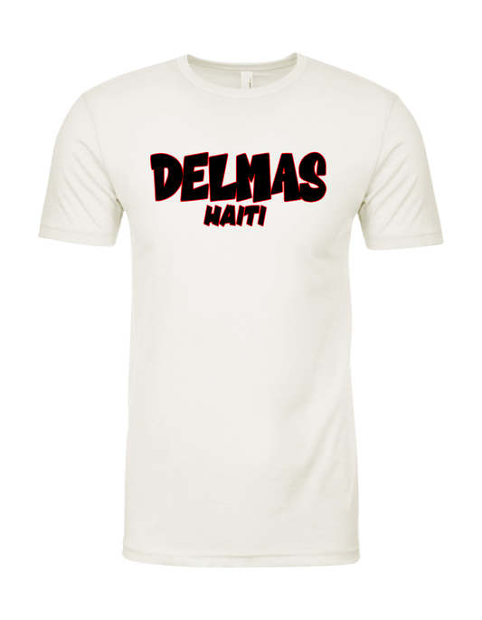 Delmas, Haiti. Unisex Premier Tees  with Lettering design!