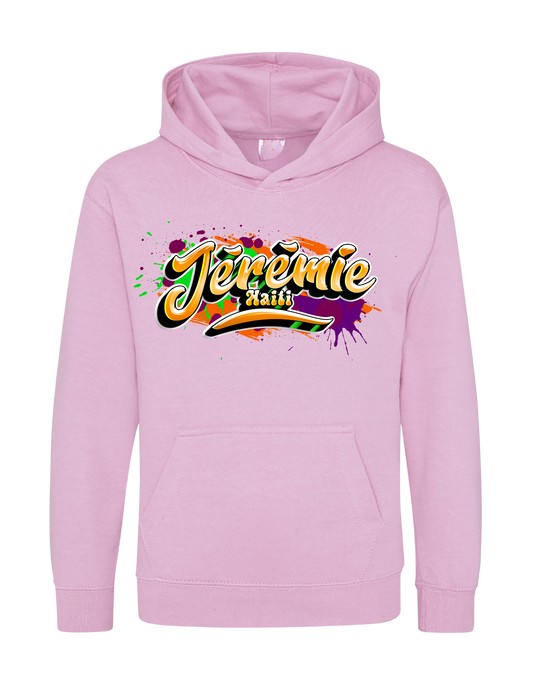 Jérémie, Haiti. Unisex Hoodie with Graffiti design!