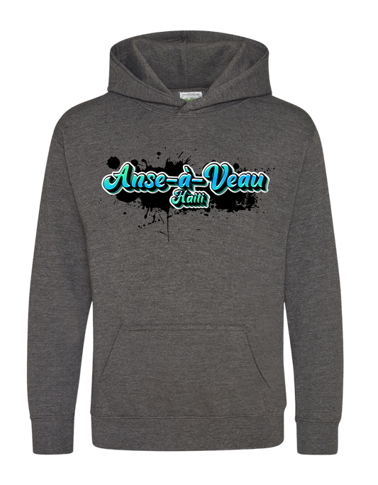 Anse-a-Veau, Haiti. Unisex Hoodie with Graffiti design!