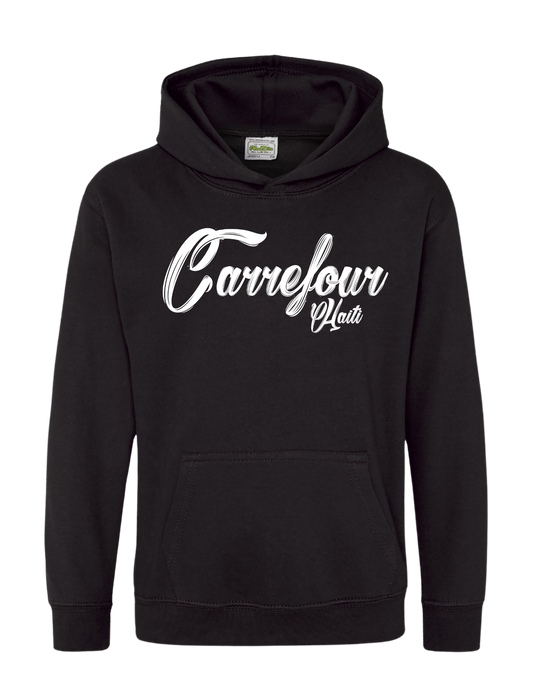 Carrefour, Haiti. Unisex Hoodie With Lettering Design!